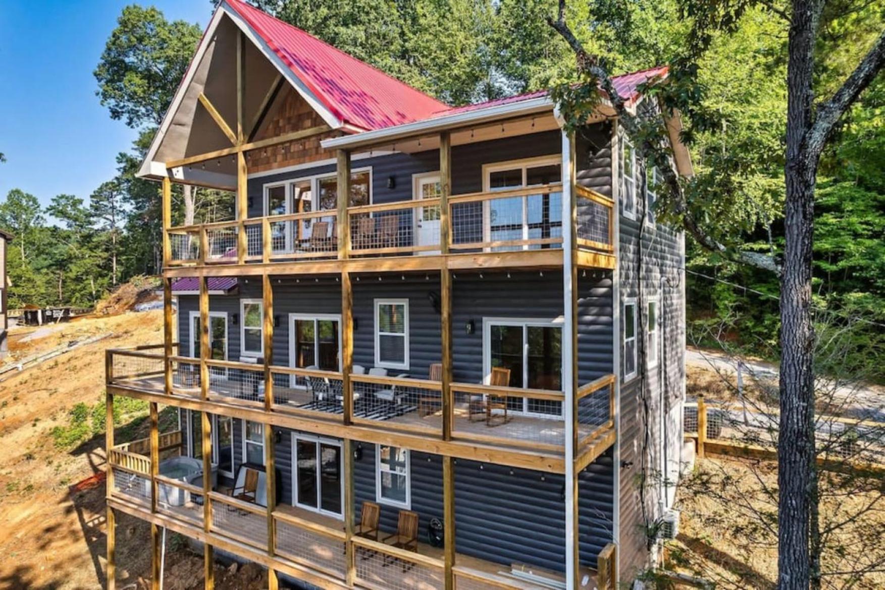 Tranquil Mountain Getaway By Ghosal Luxury Lodging Gatlinburg Bagian luar foto