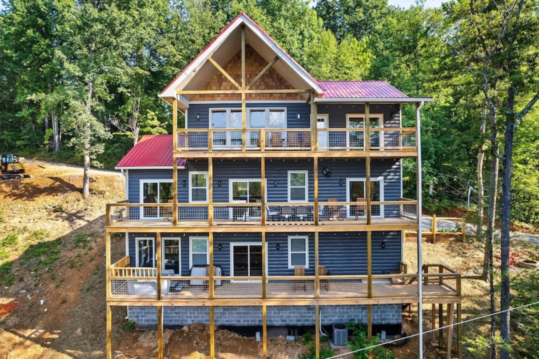 Tranquil Mountain Getaway By Ghosal Luxury Lodging Gatlinburg Bagian luar foto