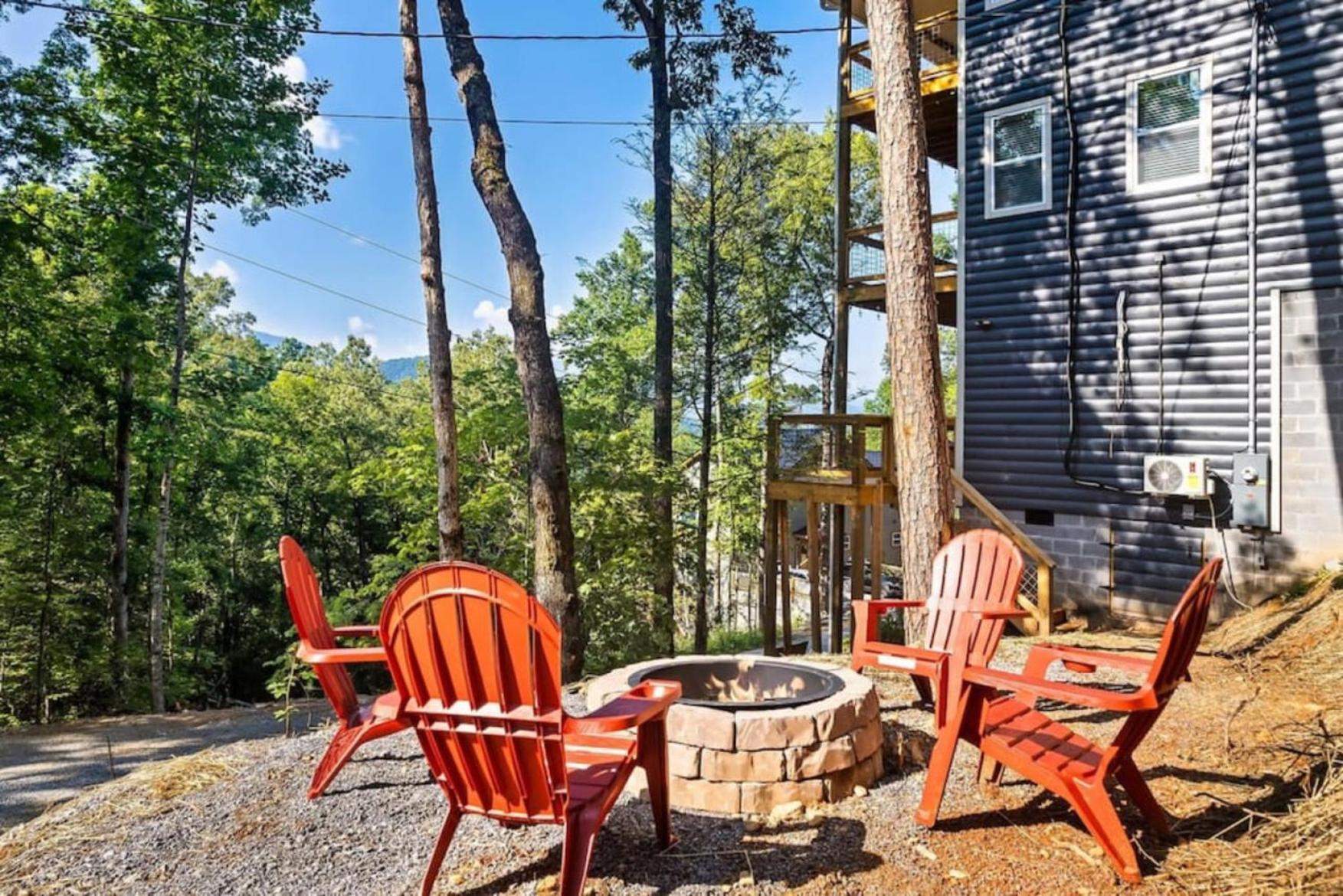 Tranquil Mountain Getaway By Ghosal Luxury Lodging Gatlinburg Bagian luar foto