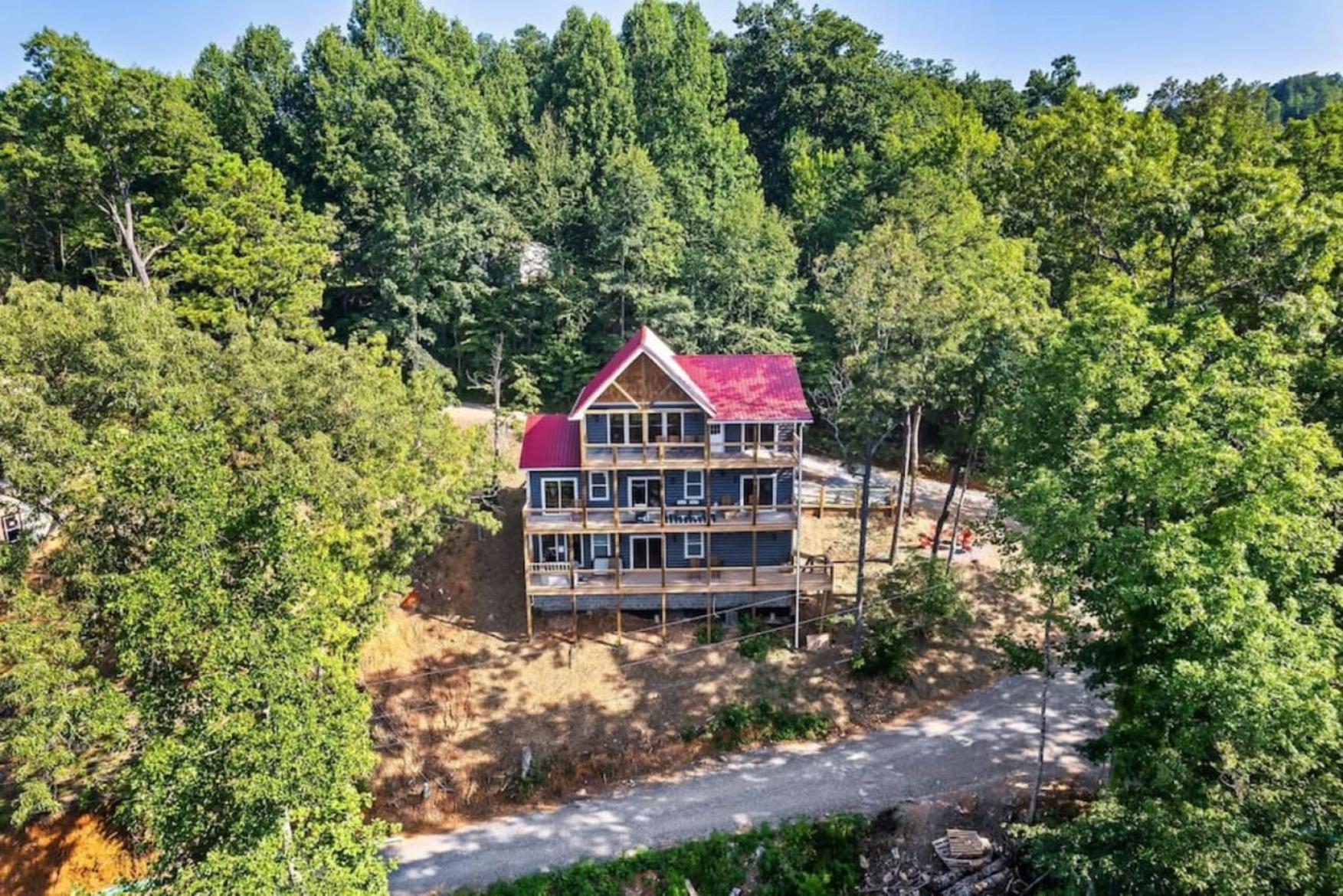 Tranquil Mountain Getaway By Ghosal Luxury Lodging Gatlinburg Bagian luar foto