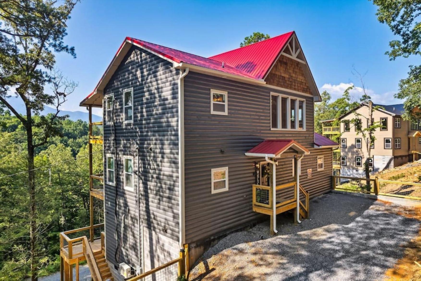 Tranquil Mountain Getaway By Ghosal Luxury Lodging Gatlinburg Bagian luar foto