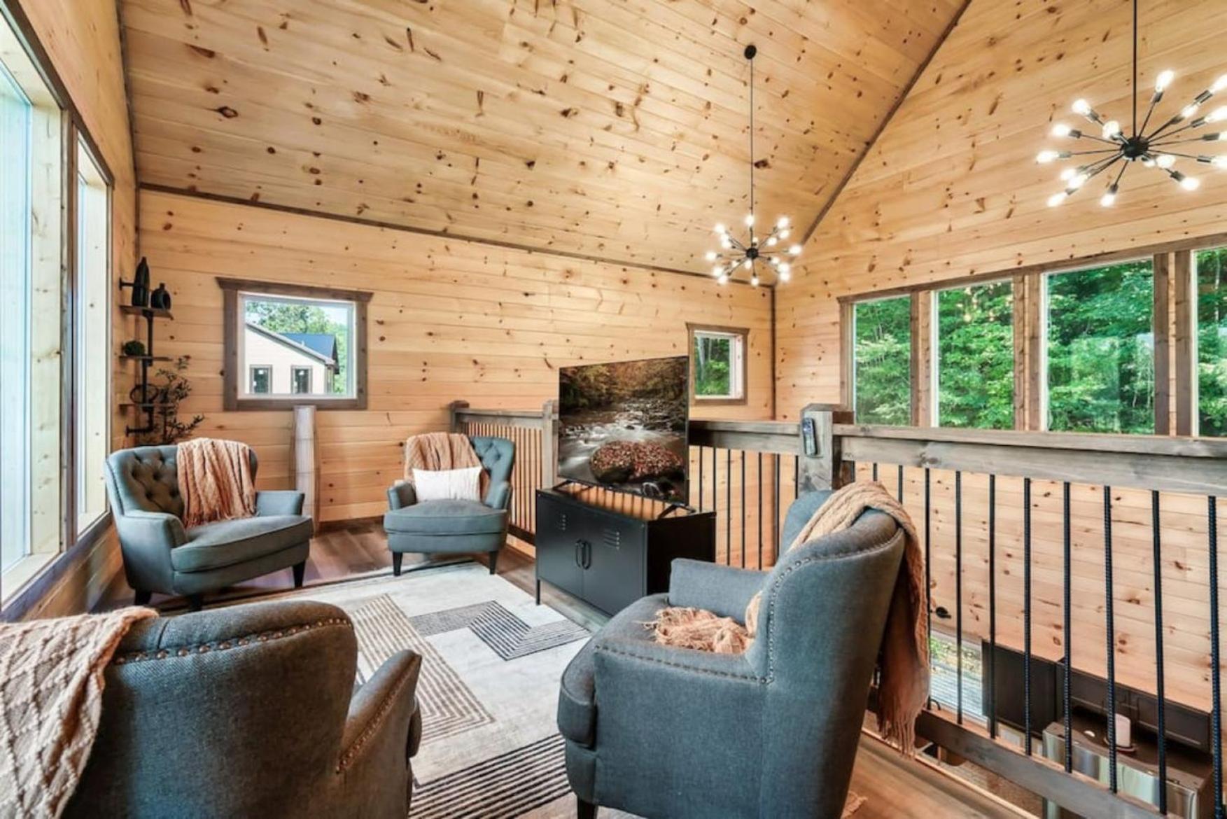 Tranquil Mountain Getaway By Ghosal Luxury Lodging Gatlinburg Bagian luar foto