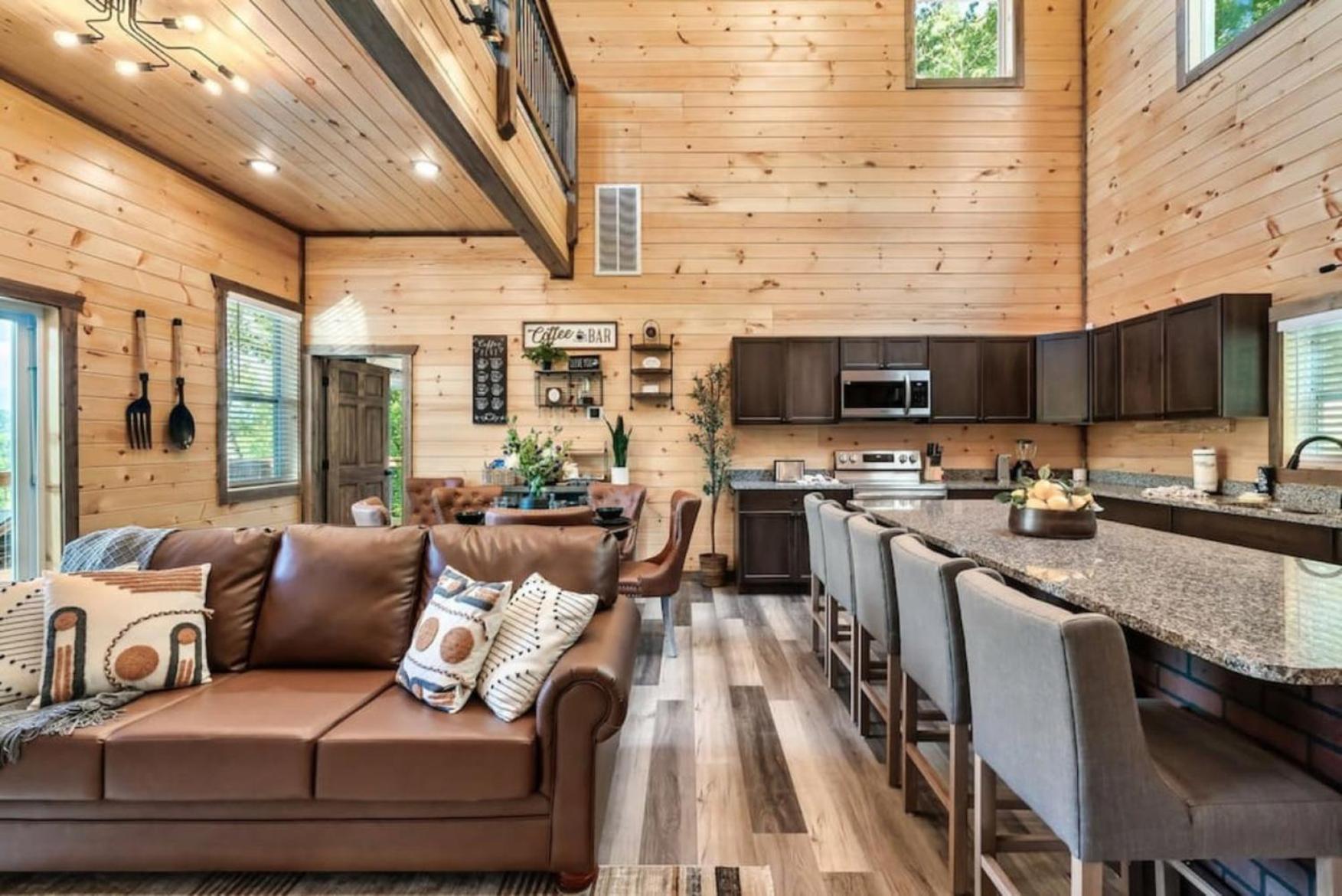 Tranquil Mountain Getaway By Ghosal Luxury Lodging Gatlinburg Bagian luar foto